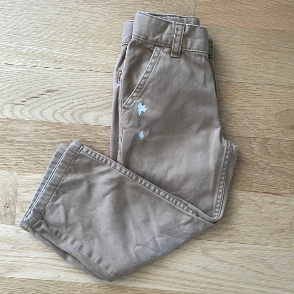 GYMBOREE Boys Distressed Paint Splatter Design Pants 4 Slim